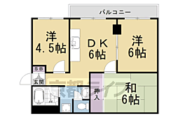 パレット御池 3DKの間取図画像