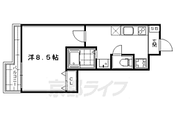 Ｍｏ　Ｎｏ　Ｃｉｅｌ　二条城 2階1Kの間取り