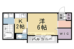 ハイツ・クレイン 1Kの間取図画像