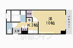 ホライズン衣棚 1Kの間取図画像