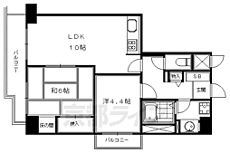 ロートレック中京 2LDKの間取図画像