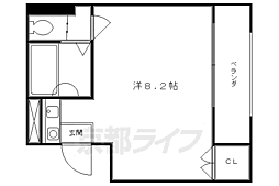 ガルソニエール15 1Kの間取図画像