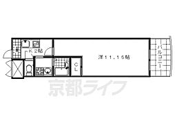 木屋町ビル 1Kの間取図画像