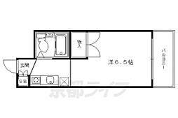 和晃第二ハイツ 1Kの間取図画像