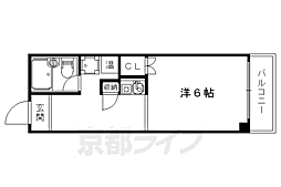 総司館八木 1Kの間取図画像