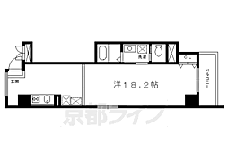 リンツ御池 ワンルームの間取図画像
