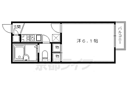 レオパレスHM 1Kの間取図画像