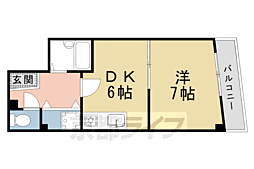 ハイムリッツ 1DKの間取図画像