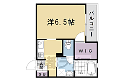 ラメール・五条 1Kの間取図画像