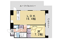 フォース三条 1LDKの間取図画像