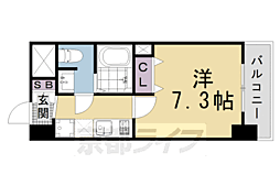 KDXレジデンス西大路 1Kの間取図画像