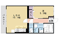 シュピアメゾン油小路 1LDKの間取図画像