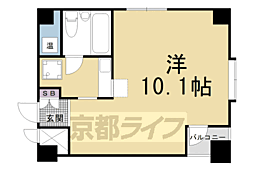グランドパレス堀川 1Kの間取図画像
