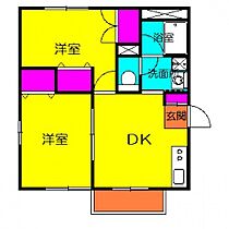 メゾン・ド・ティアン 202号室 ｜ 埼玉県熊谷市新堀341-1（賃貸アパート2DK・3階・42.00㎡） その2