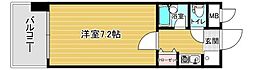 リファレンス東公園2 1Kの間取図画像