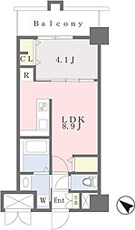エルグランド吉塚 1LDKの間取図画像