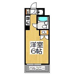 TOP明大前No.3 ワンルームの間取図画像