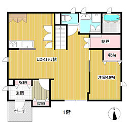 袖ケ浦市蔵波 4SLDKの間取り