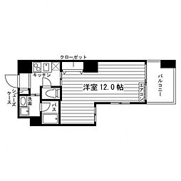 ARTIS仙台木町通 1Kの間取図画像