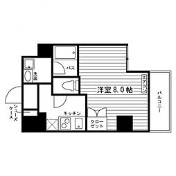 ARTIS仙台木町通 1Kの間取図画像