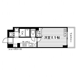 レジディア仙台宮町 1Kの間取図画像