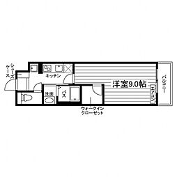 フォートレス上田 1Kの間取図画像