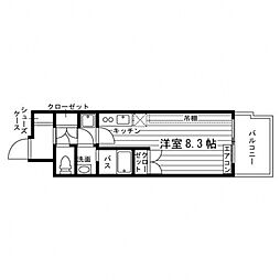 GrandE'terna秋田駅前 ワンルームの間取図画像