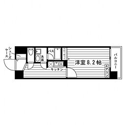 ウィスタリア東池袋 1Kの間取図画像