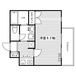 メトロステージS練馬北町3 1Kの間取図画像