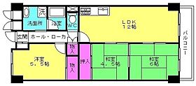 ネオハイツ加古川 806 ｜ 兵庫県加古川市加古川町平野79-3（賃貸マンション3LDK・8階・61.43㎡） その2