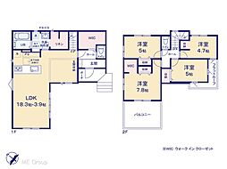 柏市加賀3丁目　8期　新築一戸建て　全1棟