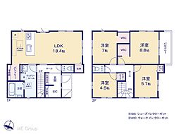 鎌ヶ谷市東道野辺4丁目 9期 新築一戸建て 全1棟