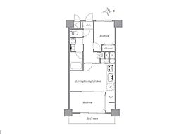 ハイネス上板橋 2LDKの間取図画像