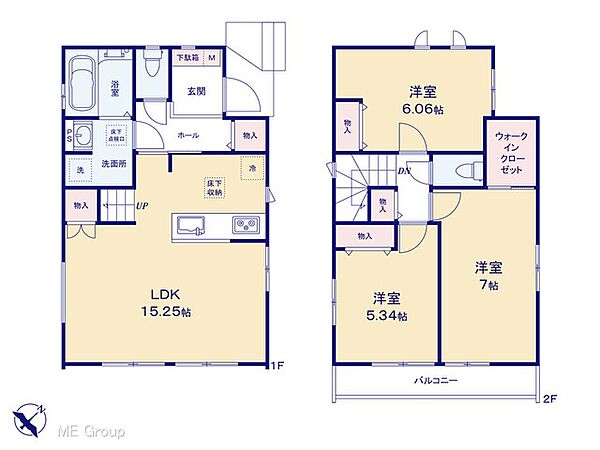 間取りを拡大表示