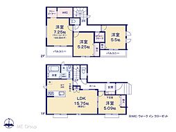 松戸市松飛台　新築一戸建て　全2棟