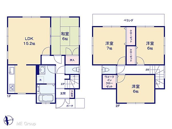 間取りを拡大表示