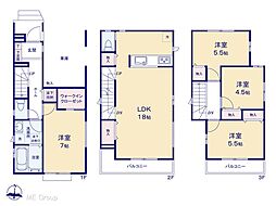 流山市西平井　新築一戸建て　全2棟