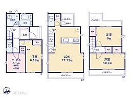 足立区宮城1丁目 5期 新築一戸建て 全17棟
