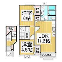 長野県埴科郡坂城町大字中之条（賃貸アパート2LDK・2階・60.19㎡） その2