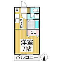 ベルクマンション  ｜ 長野県上田市下之郷乙（賃貸マンション1K・1階・24.75㎡） その2