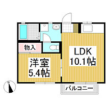 フレグランスＰＯＭＭＥ  ｜ 長野県上田市上田（賃貸アパート1LDK・2階・35.72㎡） その2