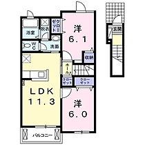 長野県上田市古安曽（賃貸アパート2LDK・2階・57.07㎡） その2