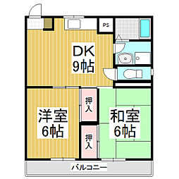 間取図画像 2DK
