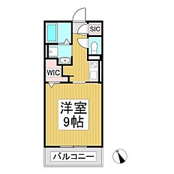 セジュールオッツYSK 1Kの間取図画像