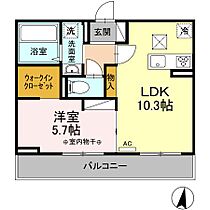 Cozy Court 102 ｜ 広島県福山市神辺町字徳田1991-5（賃貸アパート1LDK・1階・40.04㎡） その2