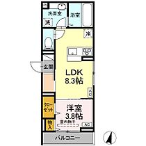 カーサ　ベラ 302 ｜ 広島県福山市寺町119番2（賃貸アパート1LDK・3階・33.78㎡） その2