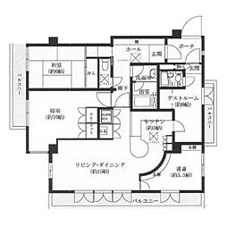ベルテ代々木2の間取図画像