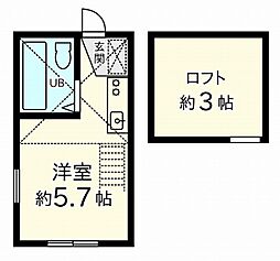 エクレール千歳烏山 ワンルームの間取図画像