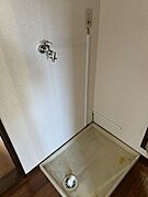 室内洗濯機置き場。