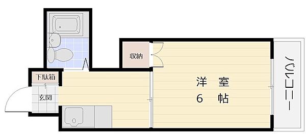 ホワイトヴィラ ｜広島県広島市安佐南区西原２丁目(賃貸マンション1DK・1階・20.25㎡)の写真 その2